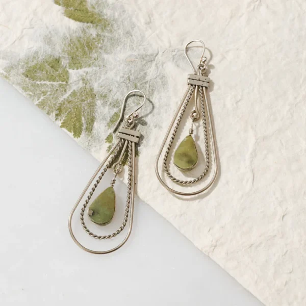 Ayni Serpentine Stone Earrings